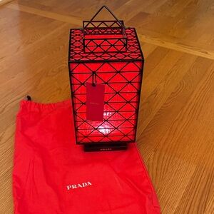 Prada Red Geometric Lantern